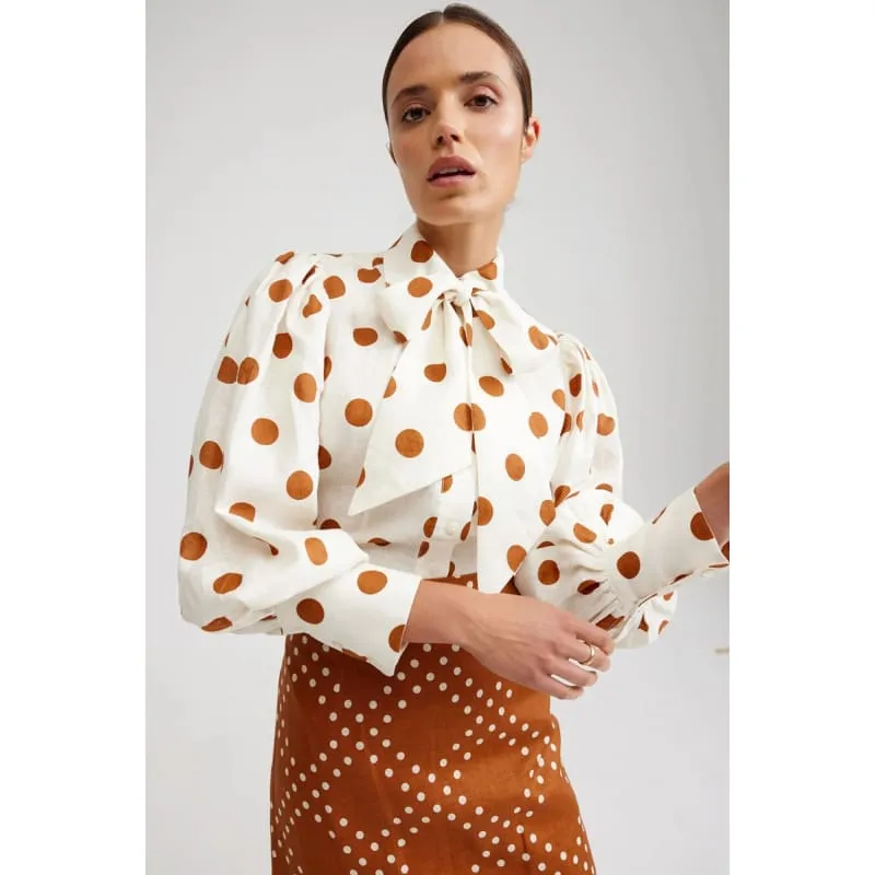 Nola Shirt | Milk & Cigar Dot